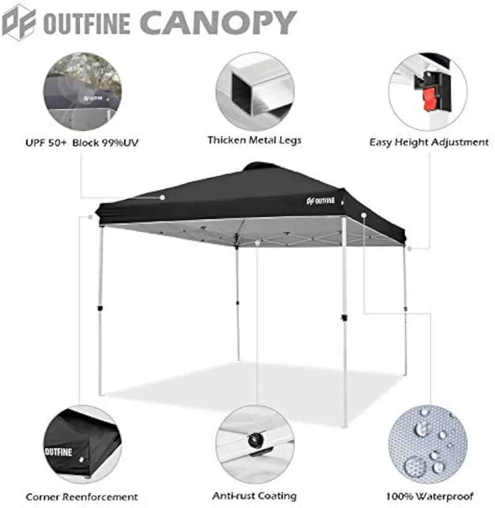 OUTFINE Pop-up Canopy 10x10 Patio Tent